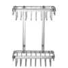 Croydex Slimline Aluminium Two Tier Shower Basket