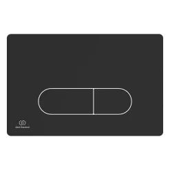 Ideal Standard Oleas P1 Matt Black Pneumatic Dual Flush Plate -smedbo shop r0115a6 d1 1