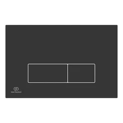 Ideal Standard Oleas P2 Matt Black Pneumatic Dual Flush Plate -smedbo shop r0119a6 d1 1