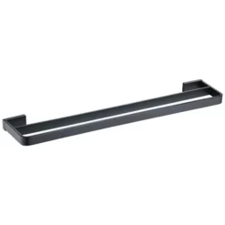 RAK Ceramic RAK Moon Black Double Towel Rail