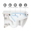 RAK Ceramic RAK - Compact Special Needs Extended Projection BTW Rimless Toilet - Seat Selection