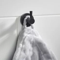 Bristan Black Round Robe Hook -smedbo shop rdhookblk d1