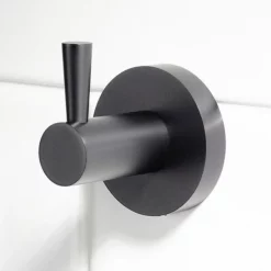 Bristan Black Round Robe Hook