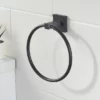 Bristan Black Square Towel Ring