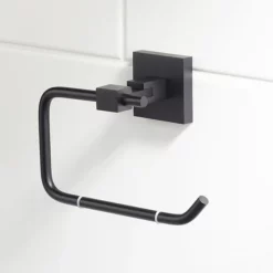 Bristan Black Square Toilet Roll Holder -smedbo shop rdrollblk d1