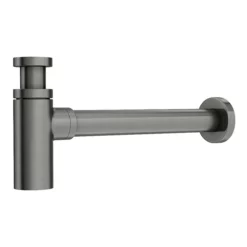 Arezzo Round Gunmetal Grey Modern Basin Bottle Trap