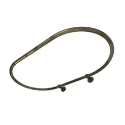 Chatsworth Traditional 1200 X 815mm Antique Brass Oval Shower Curtain Rail