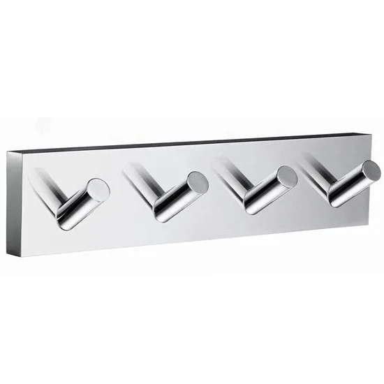 Smedbo House - Polished Chrome Quadruple Hook 2 Smedbo House - Polished Chrome Quadruple Hook - Image 2
