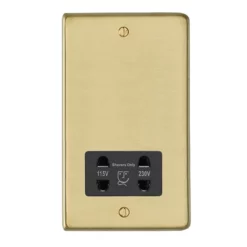 Revive Lighting Revive Shaver Socket Brushed Brass/Black