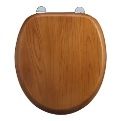 Urlington Bathroom Burlington Bar Hinged Golden Oak Toilet Seat