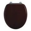 Urlington Bathroom Burlington Bar Hinged Mahogany Toilet Seat