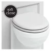 Urlington Bathroom Burlington Soft Close Toilet Seat With Chrome Hinges - Matt White