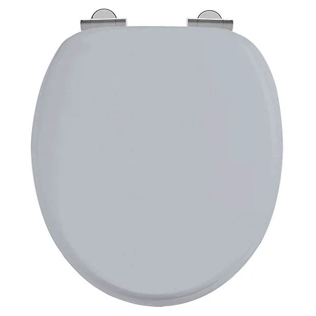 Urlington Bathroom Burlington Soft Close Toilet Seat With Chrome Hinges - Classic Grey 1 Urlington Bathroom Burlington Soft Close Toilet Seat With Chrome Hinges - Classic Grey