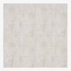 Multipanel Tile Effect White Gypsum H2400 X W598mm Bathroom Wall Panel - Hydrolock Tongue And Groove -smedbo shop samp637 l