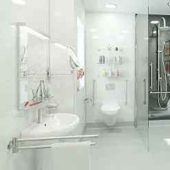 Multipanel Classic Blizzard Bathroom Wall Panel -smedbo shop sampg030 d1