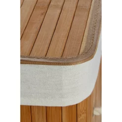 Victorian Plumbing Saroma Square Bamboo Laundry Hamper - Natural 5 Victorian Plumbing Saroma Square Bamboo Laundry Hamper - Natural -smedbo shop sar02nat d1