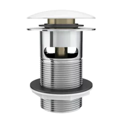 Victorian Plumbing White Ceramic Slotted Click Clack Basin Waste