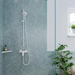 Hansgrohe AddStoris Matt Black Corner Shower Basket -smedbo shop shower lifestly 1 1