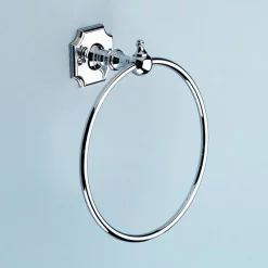Silverdale Bathroom Silverdale Luxury Victorian Towel Ring - Polished Chrome