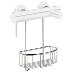 Smedbo Sideline Shower Basket For Exposed Valves - Chrome -smedbo shop smedbosidelineshowerbasketforshowermixervalvesl