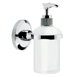 Bristan - Solo Wall Mounted Frosted Glass Soap Dispenser