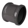 FloPlast 110mm Anthracite Grey Double Socket Pipe Coupling