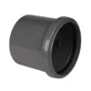 FloPlast 110mm Anthracite Grey Single Socket Pipe Coupling