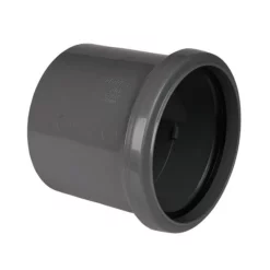 FloPlast 110mm Anthracite Grey Single Socket Pipe Coupling