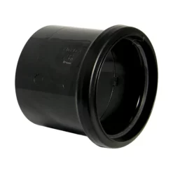 FloPlast 110mm Black Single Socket Pipe Coupling