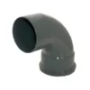 FloPlast 110mm Anthracite Grey 92.5° Single Socket Bend
