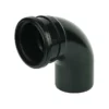 FloPlast 110mm Black 92.5° Single Socket Bend