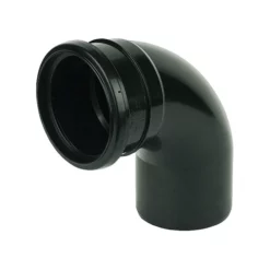 FloPlast 110mm Black 92.5° Single Socket Bend