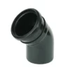 FloPlast 110mm Black 135° Single Socket Bend