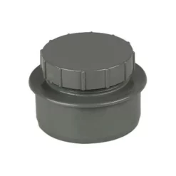 FloPlast 110mm Anthracite Grey Screwed Access Cap