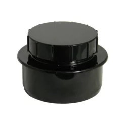 FloPlast 110mm Black Screwed Access Cap