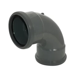 FloPlast 110mm Anthracite Grey 92.5° Double Socket Bend