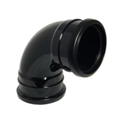 FloPlast 110mm Black 92.5° Double Socket Bend