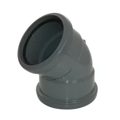 FloPlast 110mm Anthracite Grey 135° Double Socket Bend