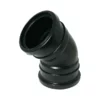 FloPlast 110mm Black 135° Double Socket Bend