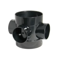 FloPlast 110mm Black Short Boss Pipe