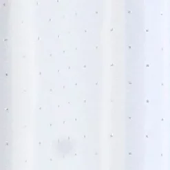 Victorian Plumbing Sparkle W1800 X H1800mm Polyester Shower Curtain - White