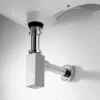 Milan Bathroom Milan Square Modern Basin Bottle Trap Chrome