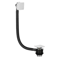 Victorian Plumbing Square Modern Chrome Click Clack Bath Waste