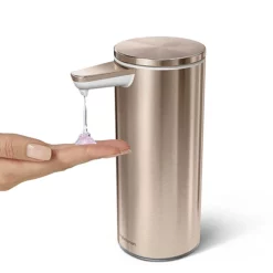 Simplehuman Rechargeable Liquid Sensor Pump Soap Dispenser - Rose Gold Steel -smedbo shop st1046 d4