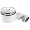 McAlpine Plumbing Product McAlpine 90mm Shallow Shower Trap - 70mm High - Chrome Plated Plastic
