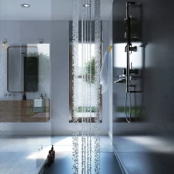 Showerwall Slate Grey Waterproof Decorative Wall Panel - Various Size Options -smedbo shop swslategrey d1