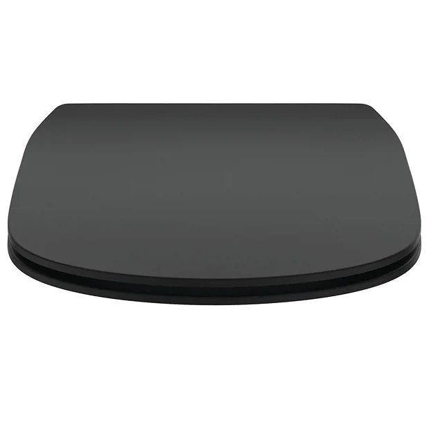 Ideal Standard Tesi Silk Black Soft Close Thin Toilet Seat & Cover 3 Ideal Standard Tesi Silk Black Soft Close Thin Toilet Seat & Cover - Image 3