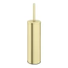 Arezzo Brushed Brass Toilet Brush + Holder
