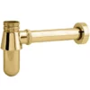 Deva Gold 1 1/4" Bottle Trap With Wall Extension
