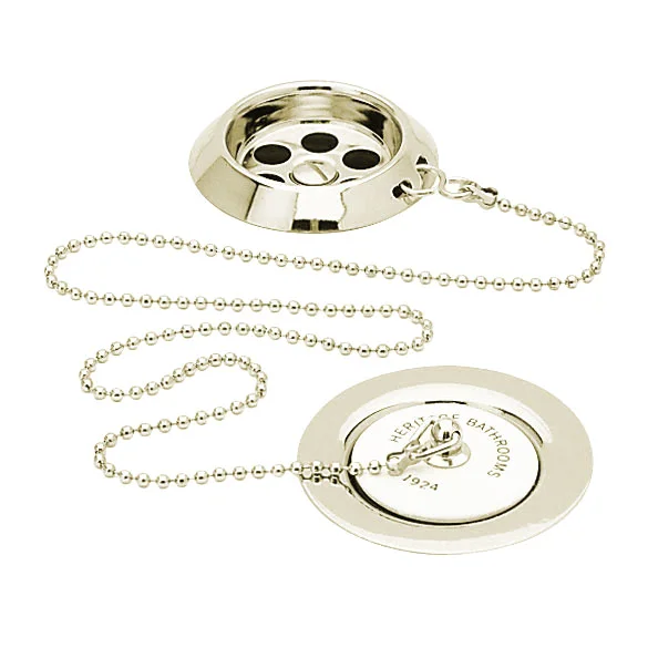 Heritage Bathroom Heritage - Ornate Bath Waste With Porcelain Plug - Vintage Gold 1 Heritage Bathroom Heritage - Ornate Bath Waste With Porcelain Plug - Vintage Gold